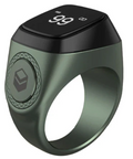 Iqibla Smart Tasbih Zikr Ring Metal Dark Green